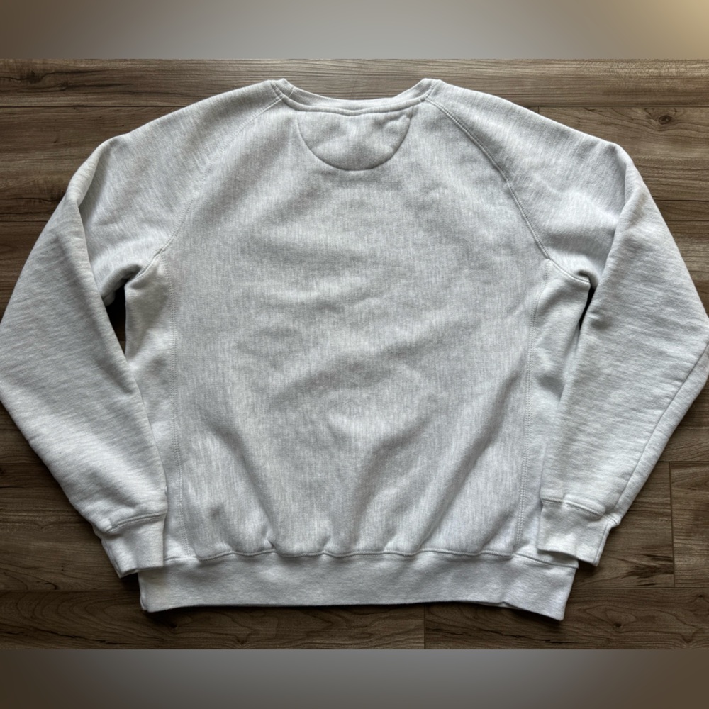 Champion grey Reverse Weave crewneck sweatshirt Michigan Unisex Size L - Picture 3 of 9